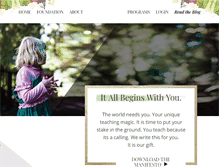Tablet Screenshot of fairydustteaching.com